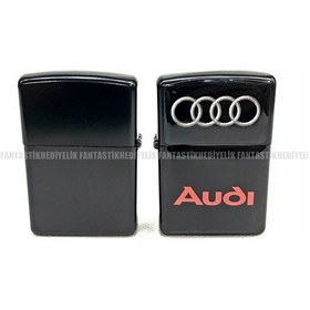 Resim Audi Mat Siyah Kapaklı Benzinli Çakmak N11.199 