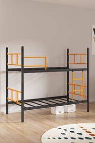 Resim Ranza, Defne Ranza, Metal Ranza, Ayrılabilir, 90X190 cm Turuncu Siyah 