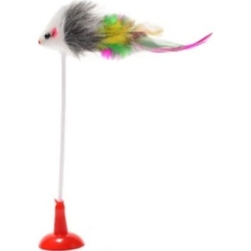 2 Adet Kedi Oyun Topu Fareli Oyuncak Hacı Yatmaz Kedi Oyuncağı (511612775)