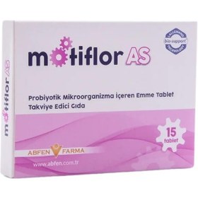Resim Motiflor AS Probiyotik 15 Emme Tablet 