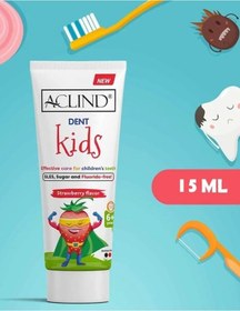 Resim Aclind Dent Çocuklar İçin Florür İçermeyen Diş Macunu 15 ML 