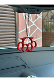 Resim 3DBASKILAR Musta Dikiz Ayna Süsü Kırmızı 