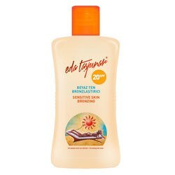 Resim Eda Taşpınar SPF 20 Beyaz Ten Bronzlaştırıcı 200 ml 