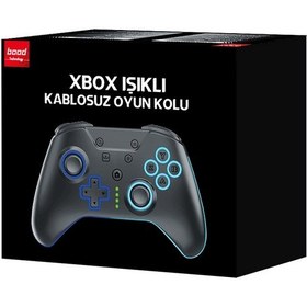 Resim Bood Xbox Işıklı Kablosuz Oyun Kolu 