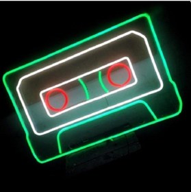 Resim Neon Led Işık Kaset Gece Lambası Renkli 