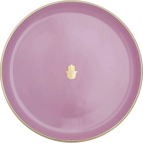 Resim Pembe Düz Tabak, 20 cm 