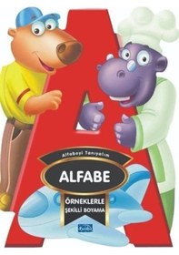 Resim Örneklerle Şekilli Boyama Alfabe 