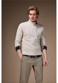 Resim Defacto Slim Fit Dar Kesim Balıkçı Yaka Basic Düz Triko Kazak R1127az25wnbg300 Bej 