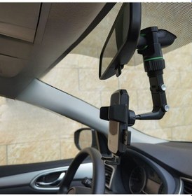 Resim Buffer Dikiz Aynasına Takılabilen Eklemli Telefon Tutucu Aparat 