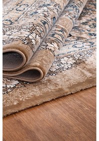 Resim Amasra Bej Mavi Halı Yumuşak Oturma Odası Salon Çocuk Odası Mutfa Bej - Mavi 