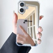 Resim Lüks Ayna Tam Paket Anti-Düşme Desenli Telefon Kılıfı iPhone 16 15 14 13 12 11 Pro Max XS XR 7 8 SE JD1 için 