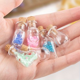 Resim HOBBYWORKER Mini Cam Vial'lar - 30 Yuvarlak Cam Şişeler, 30 Somonlar, 30 Ahşap Çubuklar - DIY El Sanatları, Ev Dekoru, İsterseniz ve Takı Yapımı İçin Çeşitli Renkler - Çağdaş Tarz, Elde Yıkan, Dekoratif Şişeler, Takı Yapımı Temelleri, Renkli Vial Seti, Detaylı El Sanatları Seti 