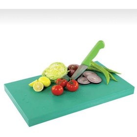 Resim Türkay Polietilen Kesim Tahtası Et Meyve Kesme Levhası 50x30x4 Cm Yeşil 