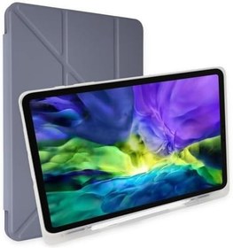 Resim Kılıf Y Smart Cover Standlı Uyku Modlu Kalem Yerli Mars Kapak Apple iPad 6. Nesil A1893 A1954 iPad 5. Nesil A1822 A1823 iPad Air iPad Air 9.7 inç ile Uyumlu ürün 10 Renk (Lila) 