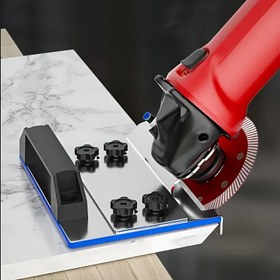 Resim 45° Açı Taşlama Makinesi Özel Hassas Fayans Yuvarlama Aracı Seti - Taşınabilir Dayanıklı Metal Yapı ile Toz Alma Sistemi, Seramik Fayans Kenarları ve Ahşap Bitirme için Uygun, Pürüzsüz Kenarlar ve Güvenlik Oluşturur, Güç Gerektirmez, Montaj Gereklidir! 