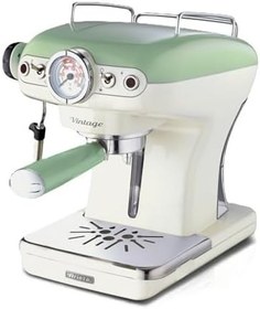 Resim Ariete Vintage Espresso Makinesi Yeşil 1389/14 - Süt Köpürtme Başlığı, 900 Watt, 0,9 Litre Çıkarılabilir Su Tankı, Çıkarılabilir Damlama Tepsisi ve Bardak Tutucu, Bekleme Fonksiyonu 