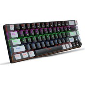 Resim Geeksen Hxsj V800 Mekanik Oyun Klavyesi - 68 Tuş Rgb Aydınlatma, Çıkarılabilir Type-c Kablo, Abs Tuş Takımı Mavi Anahtar 