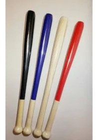 Resim Beyzbol Sopası 61 Cm - İçi Dolu Sağlam Beyzbol Sopası Siyah 