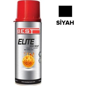 Resim Best Elite 600C Isıya Dayanıklı Siyah Sprey Boya 400 ML 