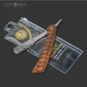 Resim Cestomen Profesyonel Kuaför Düz Jilet Klasik Premium Paslanmaz Çelik Tıraş Makinesi Jilet Salon Erkekler Bakım Için 
