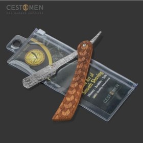 Resim Cestomen Profesyonel Kuaför Düz Jilet Klasik Premium Paslanmaz Çelik Tıraş Makinesi Jilet Salon Erkekler Bakım Için 