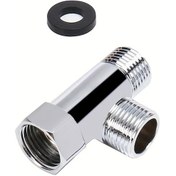 Resim Willowhaven 1 Adet Pirinç 3 Yollu Su Dağıtıcı Vana Hortum Bağlantısı Banyo Duş Bidet Musluğu 