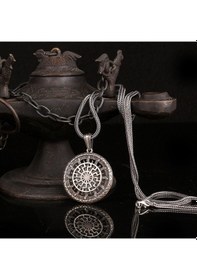 Resim 925 Ayar Gümüş Güneş Tanrısı Model Kolye 