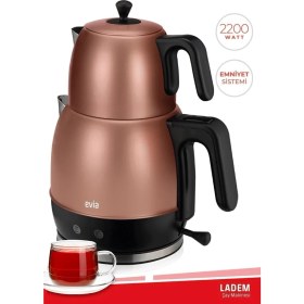 Resim Geniş Kapasiteli 2200W Paslanmaz Çelik Çay ve Su Isıtıcı 