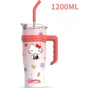 Resim Beautifyy Kızlar Için Kuromi Thermos Cup, Büyük Kapasiteli Saman, Erkekler Için Buz Kupası, Soğuk ve Termos Çift Amaçlı Bardak (Yurt Dışından) 