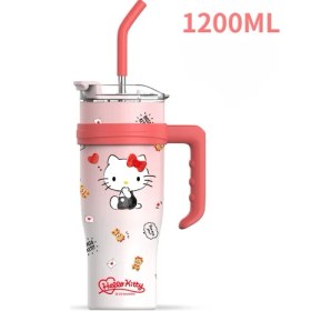 Resim Beautifyy Kızlar Için Kuromi Thermos Cup, Büyük Kapasiteli Saman, Erkekler Için Buz Kupası, Soğuk ve Termos Çift Amaçlı Bardak (Yurt Dışından) 