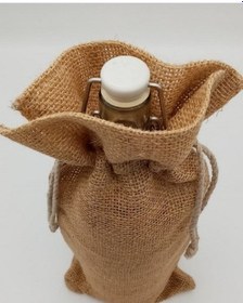 Resim 6 Adet 15x33cm (Enxboy) Jut Kese Şişe Zeytinyağı Şarap Torbası 