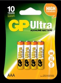 Resim Gp R03 AAA Boy Ultra Alkalin İnce Kalem Pil 4'lü Paket GP24AUMB-U4 