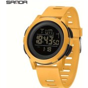 Resim Gaojunshop01 Spor Saati Sarda - Sarı, Çok Fonksiyonlu, Gece Işığı, Kronometre, Alarm, Tpu Kordon Diğer 