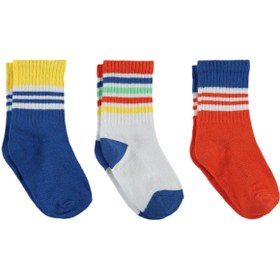 Resim Civil Boys Colorful 3'lü 2-12 Yaş Erkek Soket Çorap - Standart / 8-9 Yaş 