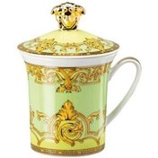 Resim Versace 30. Yıl Kapaklı Kahve Kupa Green Floralia 