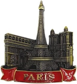 Resim Vintage Metal 3D Magnet Paris Fransa 7 cm 