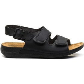 Resim Carlaverde Anatomic Erkek Sandalet 140230 Sıyah Siyah 