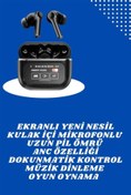 Resim gizmurstore Ekranlı Yeni Nesil Pro Kulaklık ve Akıllı Saat Kampanyası Kulak İçi Mikrofonlu 