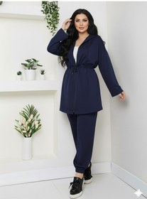 Resim CNG MODA Büyük Beden Modal Kumaş Premium Kalite Beli Tünelli Trend Eşofman Takımı 