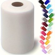 Resim 25 Yıldız Premium Tül Bandı Rulo - Yay Dışı Polyester Ağı, El Sanatları, Kostüm Tasarımı ve Etkinlik Stilinde Kullanım - DIY Kurdeleler, Etek Dolguları, Masa Dekoru İçin Çok Amaçlı Ağı Kumaş - Tüm Mevsimler İçin Yaratıcı Projeler ve El Sanatları Malzemesi, Kumaş | Dekoratif Bandı | Pürüzsüz Dokusu, Tül Kumaş 