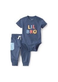 Resim Carter's Erkek Bebek Body Pantolon Set 1v070310 Mavi 