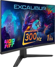 Resim Excalibur E27Fvc-E 27" 300Hz 1Ms 400Nıt Fast Va Curved Hdr10 Oyuncu Monitörü 