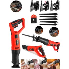 Resim Alman 9900 Çelik Gövde 6 Kademe Devir Ayarli Bakir Sargili Kemik Kesme Tilki Kuyruğu Testere 