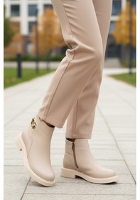 Resim Pierre Cardin Krem İçi Kürklü Kadın Topuklu Bot Çok Renkli 