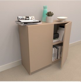 Resim Rafkestir Alina Suntalam Kitaplık Ufak Boy - Kapaklı Cappicino 