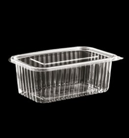 Resim Merpak Ambalaj Plastik Sızdırmaz Kap 1000 gr 25'li Plastik Kapaklı Kase Saklama Kabı Şeffaf Kullan At Kase 