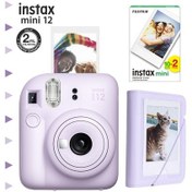 Resim Fujifilm Instax Mini 12 Fotoğraf Makinesi + 20'li Film + Mini Albüm Lila 