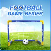 Resim Gençler için 2'si 1 Arada Futbol ve Top Oyun Seti - Taşınabilir, Kolay Kurulumlu Hedef Dayanıklı ABS Malzemeden Yapılmış - İç/Dış Mekanda Oynamak, Aile Eğlencesi, Doğum Günü Hediyeleri için Mükemmel - Mavi 