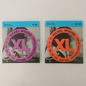 Resim 2 Paket, 12 Adet Gitar Teli, XL110/XL120 Elektrik Gitar Teli Seti, Nikel Kaplama Çelik, Kaplanmamış, Parlak Ses, Yuvarlak Sarım, 10-46/9-42 