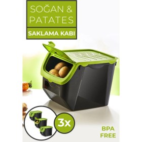 Resim Megaw Soğan & Patates Saklama Kabı 3'lü 